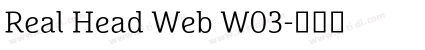 Real Head Web W03字体转换